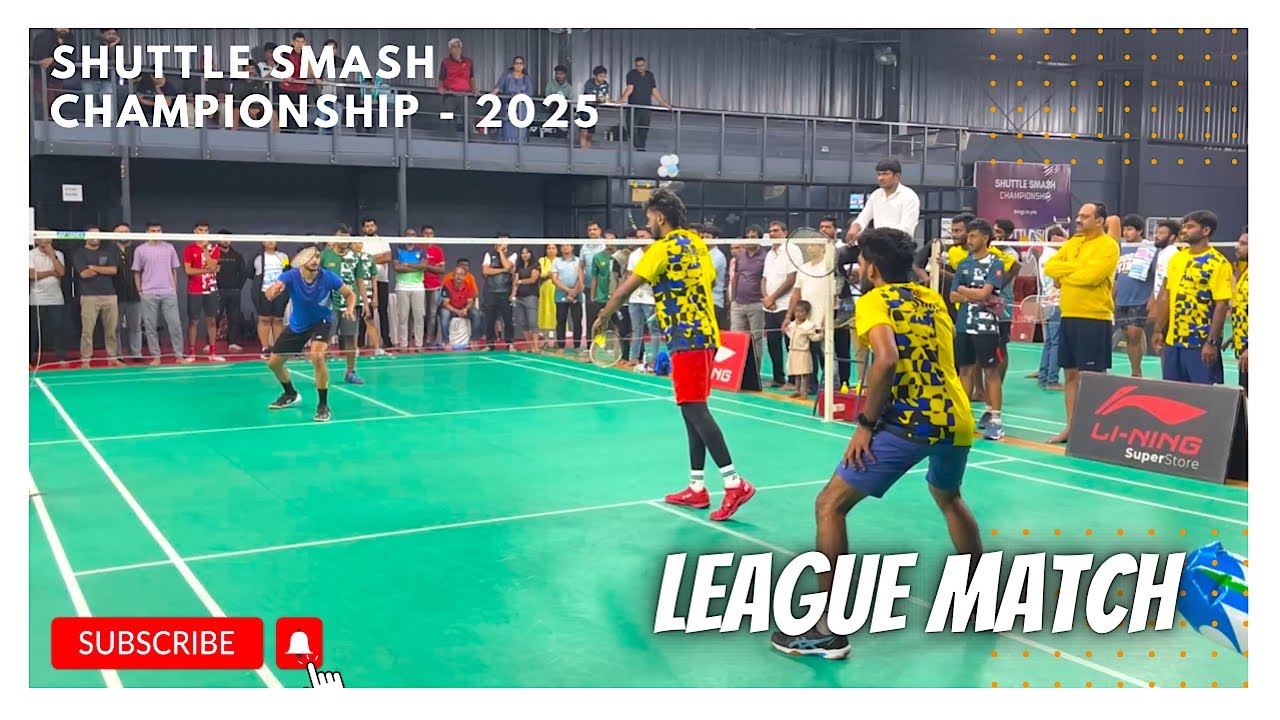 SAHASRA/SUJAY vs SHASANK/RAGHAVENDRA || Shuttle Smash Championship 2025 || Arise Badminton Bangalore