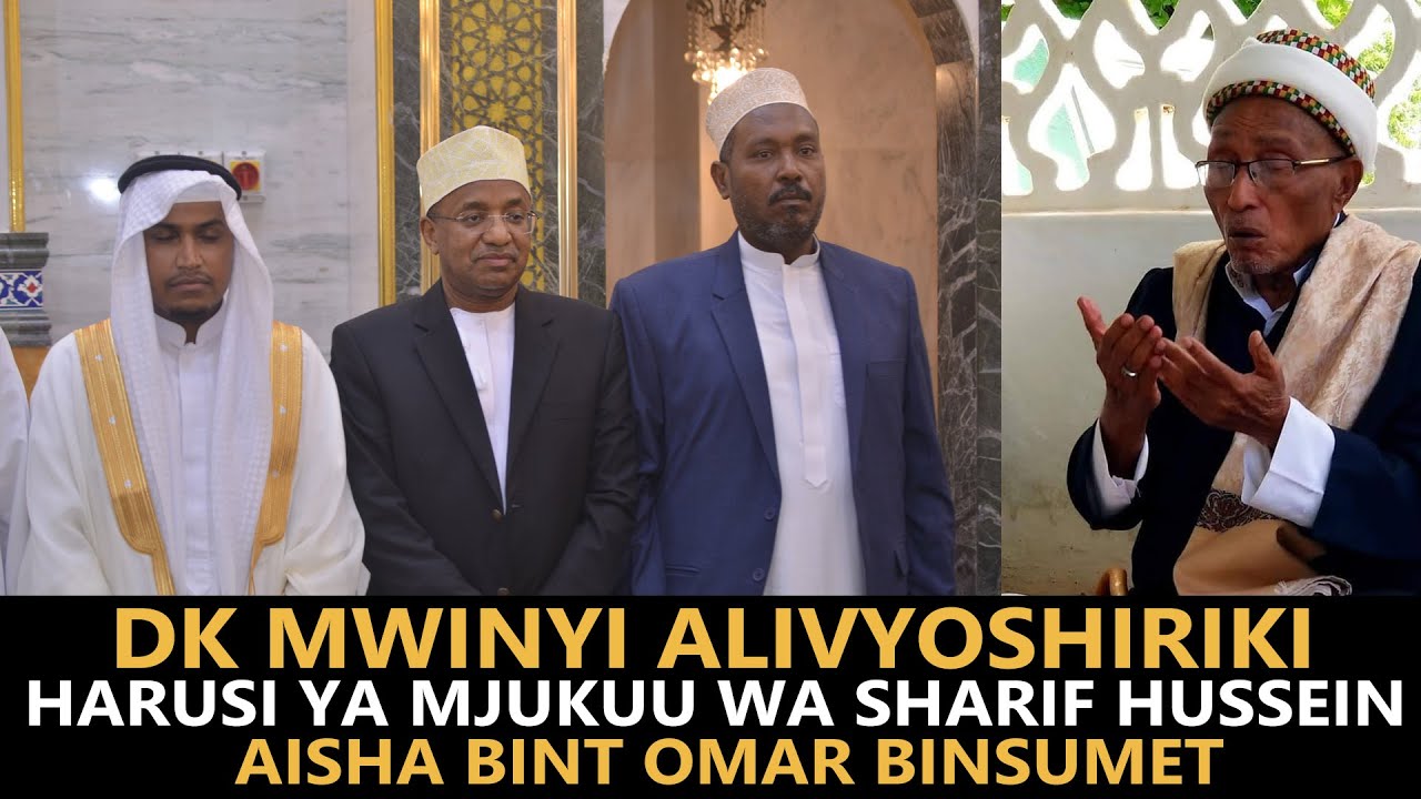 RAIS WA ZNZ H. MWINYI ALIVYOSHIRIKI HARUSI YA MJUKUU WA SHARIF HUSSEIN BADAWIY, AISHA OMAR BINSUMET