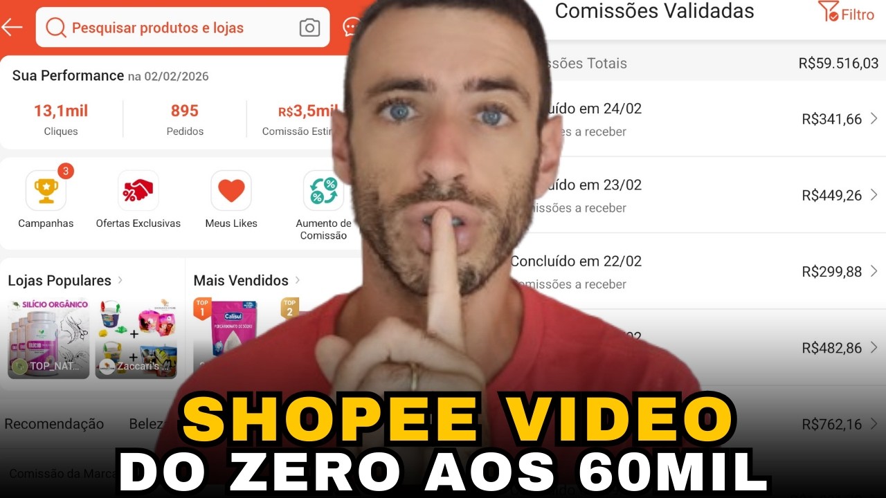 SHOPEE VIDEO | Contei o que me fez sair do zero e faturar 60mil na shopee video
