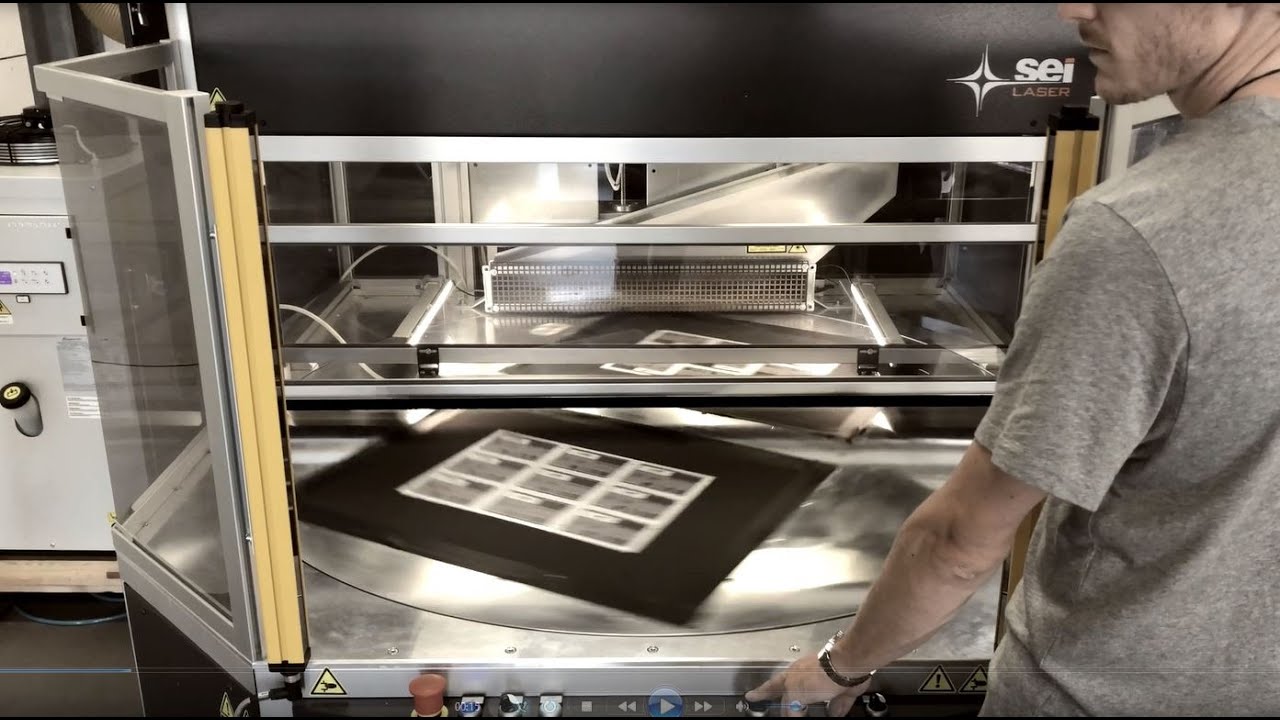SEI Infinity 5070 - lasersnijden van frontpanelen