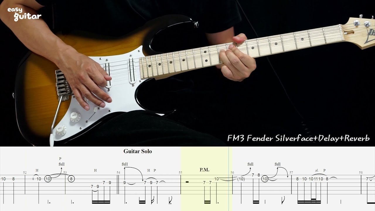 Eric Clapton - Wonderful Tonight instrumental Guitar Lesson With TAb(Slow tempo)