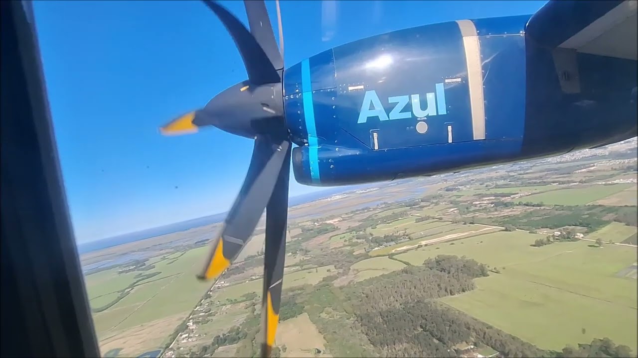 Decolagem em Pelotas (PET) / Pouso em Porto Alegre (POA) - Azul ATR 72-600