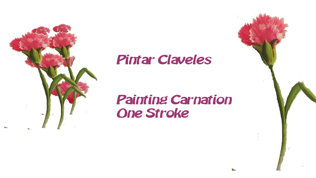 Pintar claveles , painting carnations