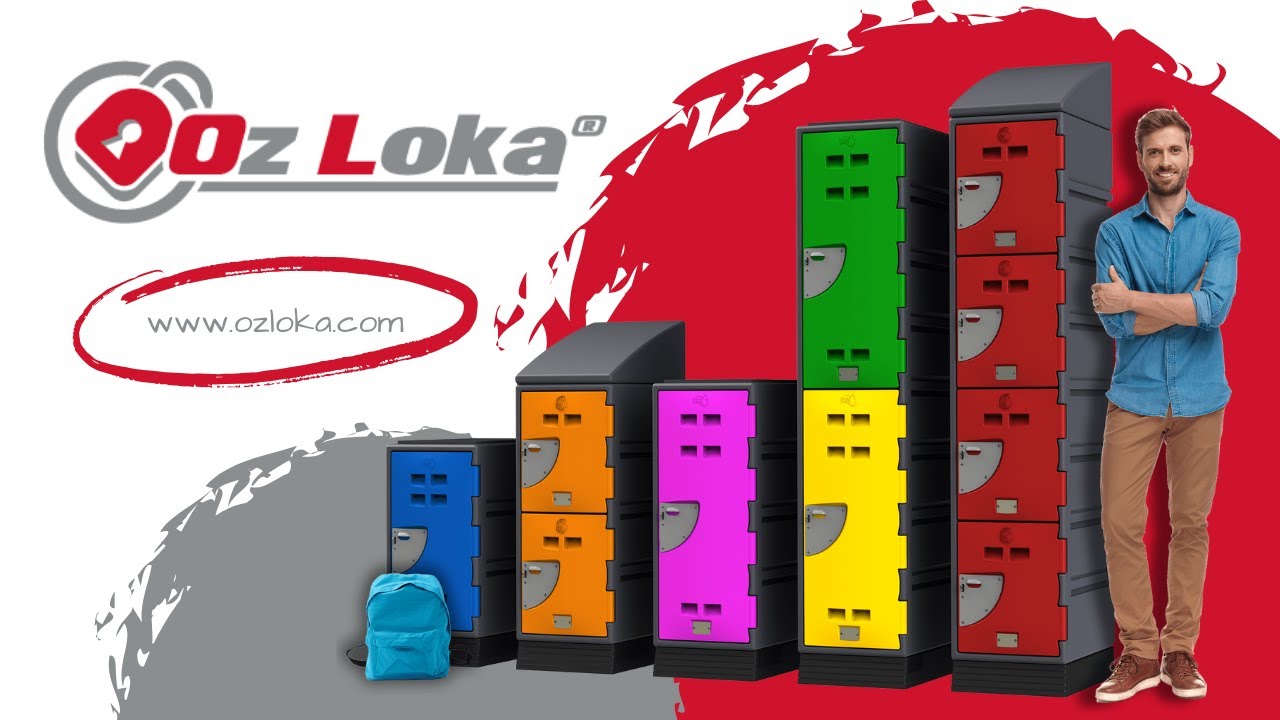 Oz Loka Heavy-Duty Polyethylene Plastic Lockers For all  your storage Needs