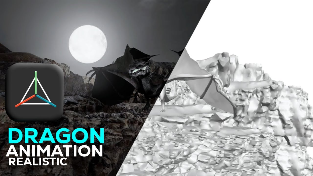 Prisma 3D - Realistic Dragon Animation & Compositing I DEV STUDIOS 3D