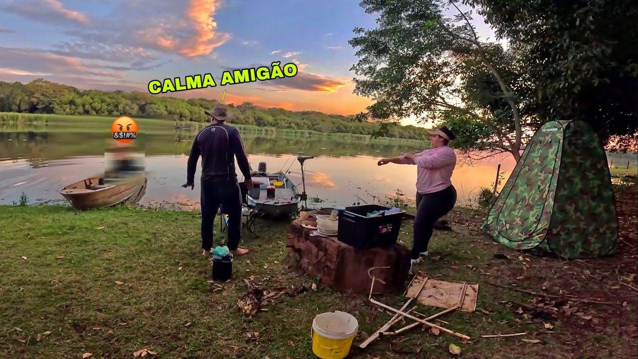 TIOZÃO CHEGOU BRAVO E REVOLTADO - Pescaria com minha Esposa