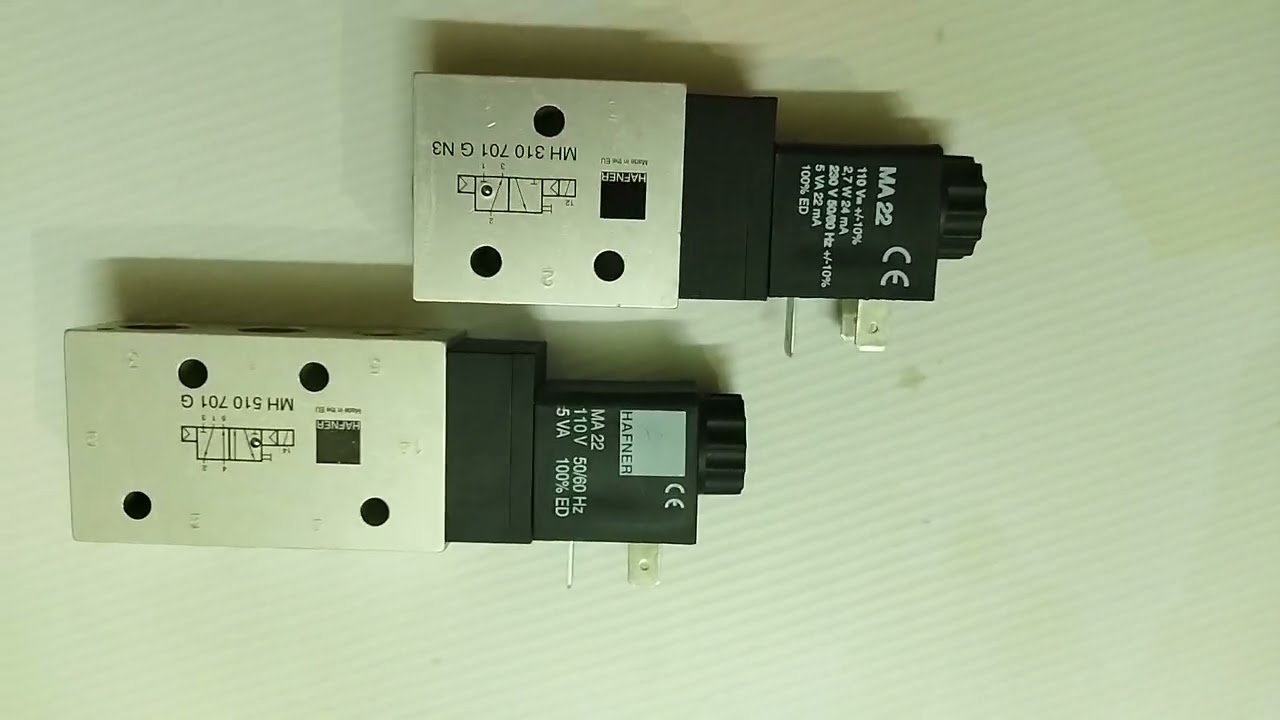 SOLENOID VALVE 5/2 and 3/2 single coil Pneumatic or Spring return