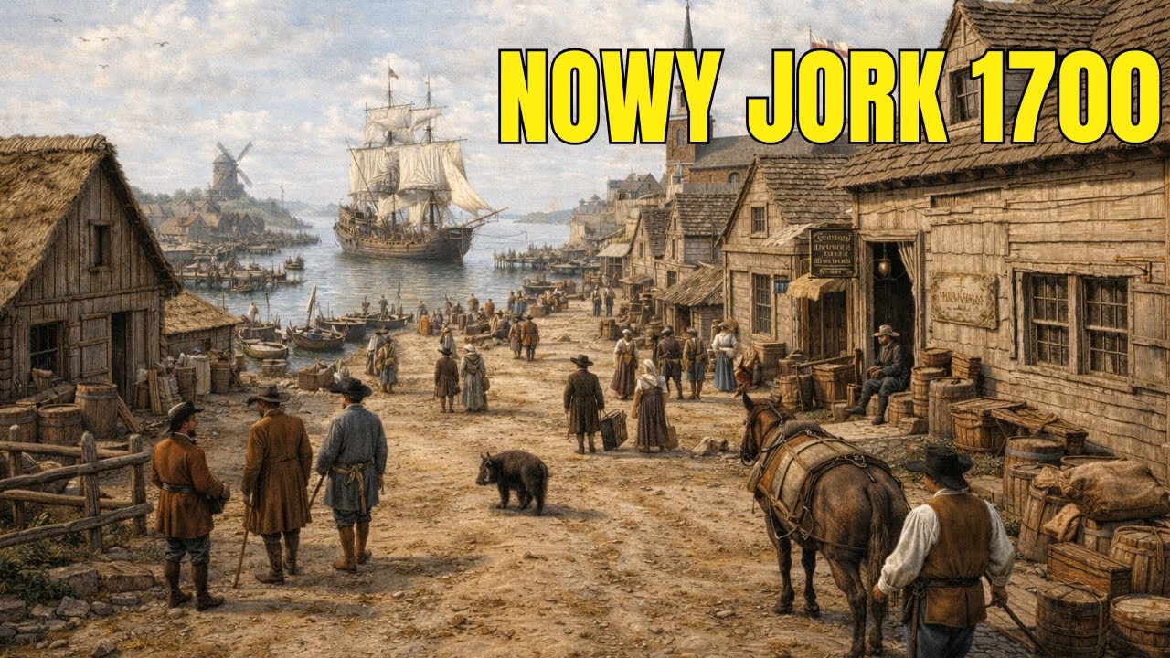 Tak wyglądała Nowy Jork w 1700 roku (rekonstrukcja wykonana przez AI)