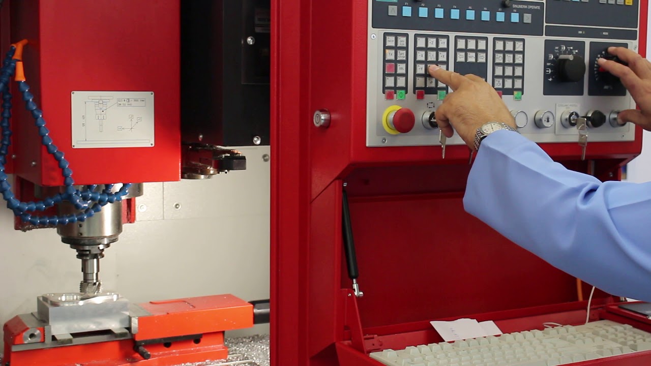 (4) قياس أطوال العدد في ماكينة تفريز cnc نوعية emco