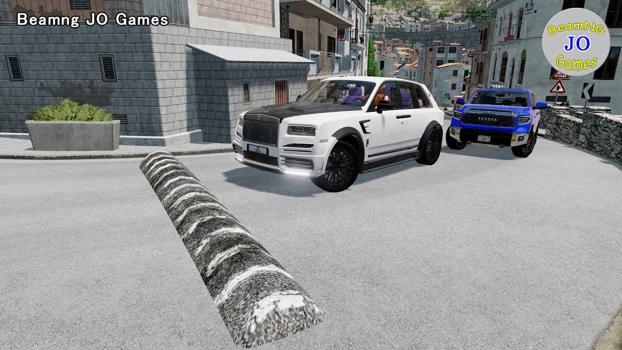 Cars vs Massive Speed Bumps # 182– BeamNG JO Games