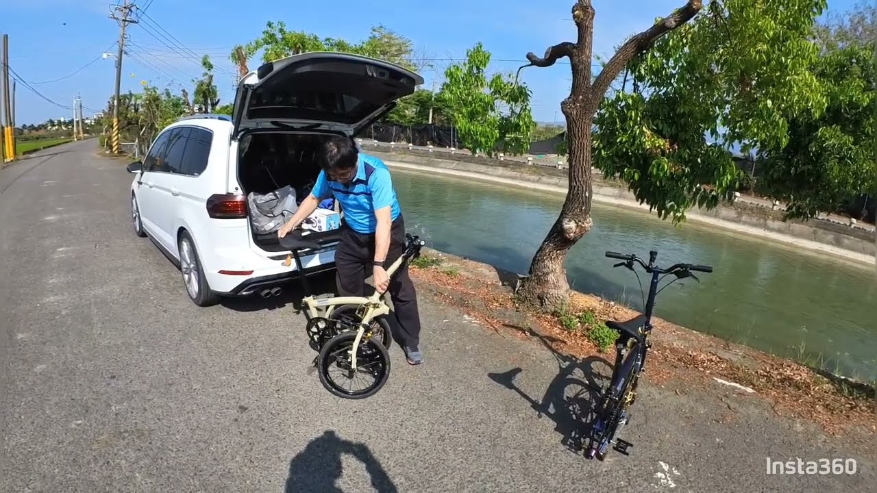 小林布騎車趣- 1分半完成兩台RUHM小布下車與組裝( Brompton  小布  國布 折疊車 美濃 美濃溪)