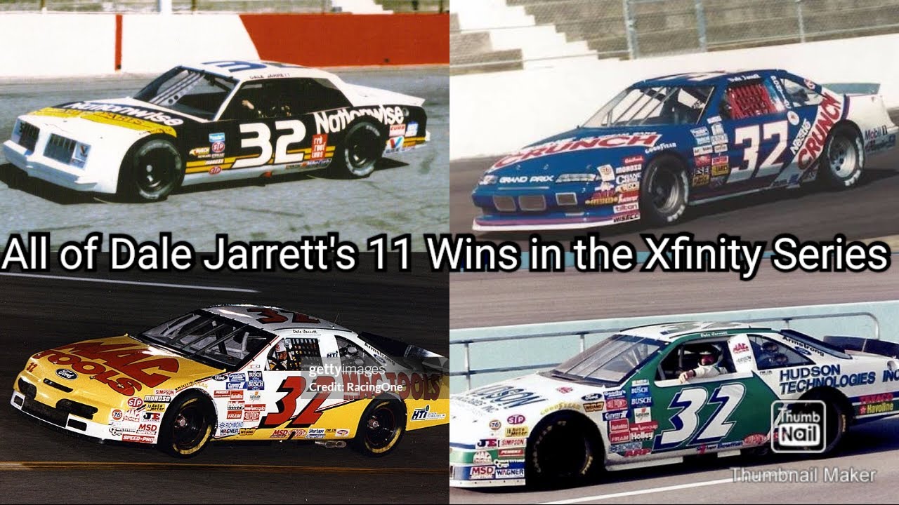 All of Dale Jarrett's 11 Wins in the Xfinity Series