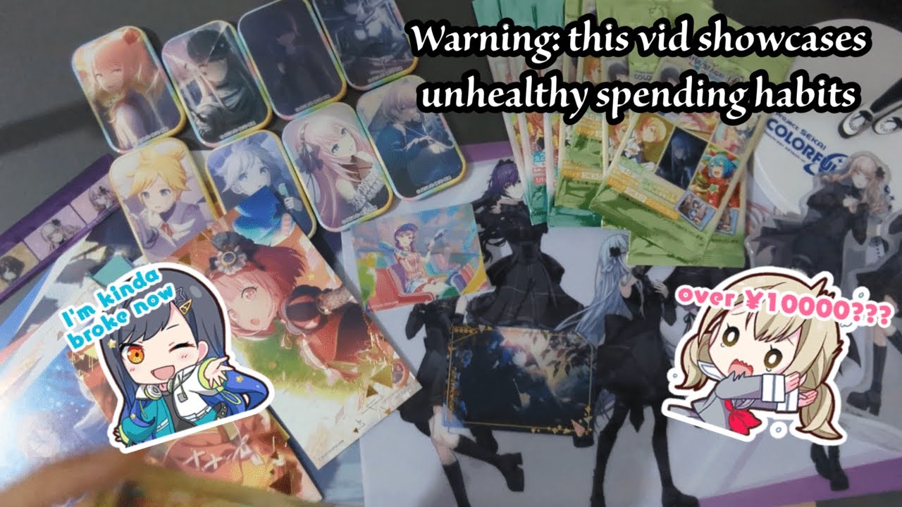 I spent over ¥10000 on pjsk merch!!! | Unboxing vid