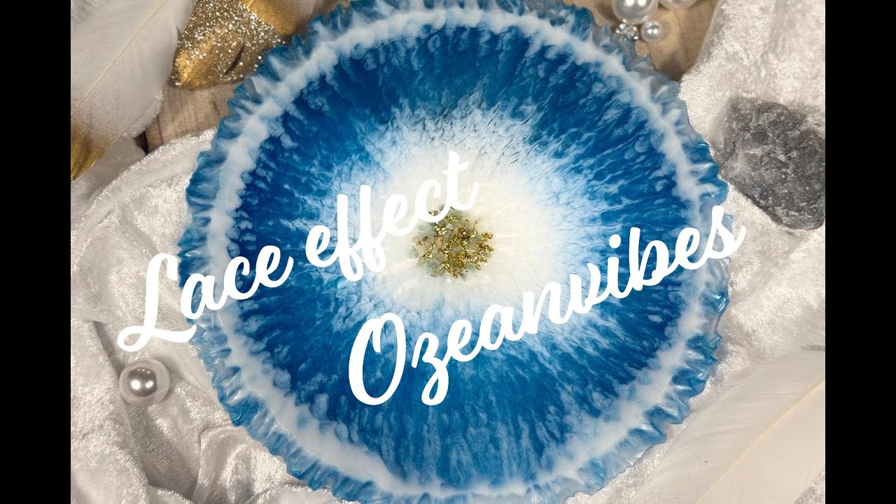 #113 Mein Ozeanischer Web Effekt so unglaublich🌊 #resin #diy #resinart  #web #lace #oceanvibes