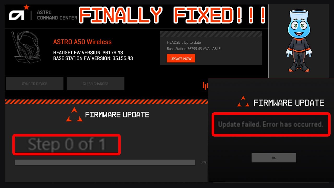 HOW TO FIX ASTRO A50 FIRMWARE UPDATE ERROR