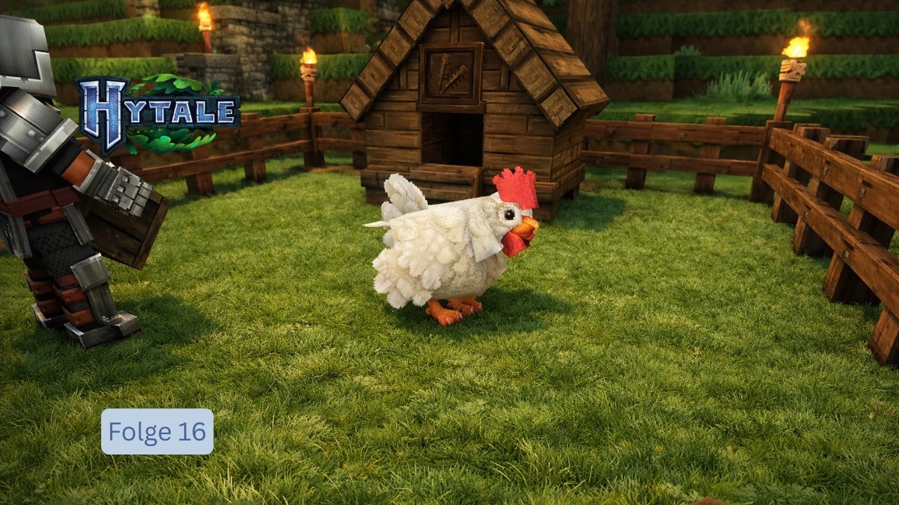 Wir wollten Eier farmen – stattdessen Chaos mit Hühnern! 🐔 | Hytale S01 F16