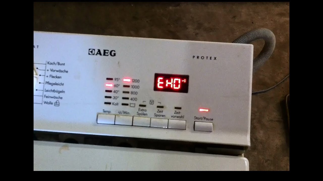 AEG error ЕH0 EHO. РЕМОНТ ПРАЛЬНОЇ МАШИНИ AEG