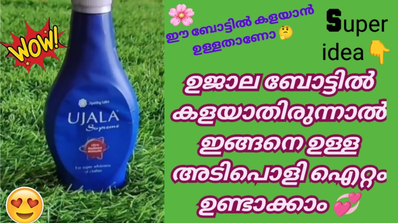 ഉജാല ബോട്ടിൽ ഇനി ആരും കളയേണ്ട ട്ടോ.Craft Idea |Ujala Bottle Craft Ideas 2025|Waste Materials Craft 💞