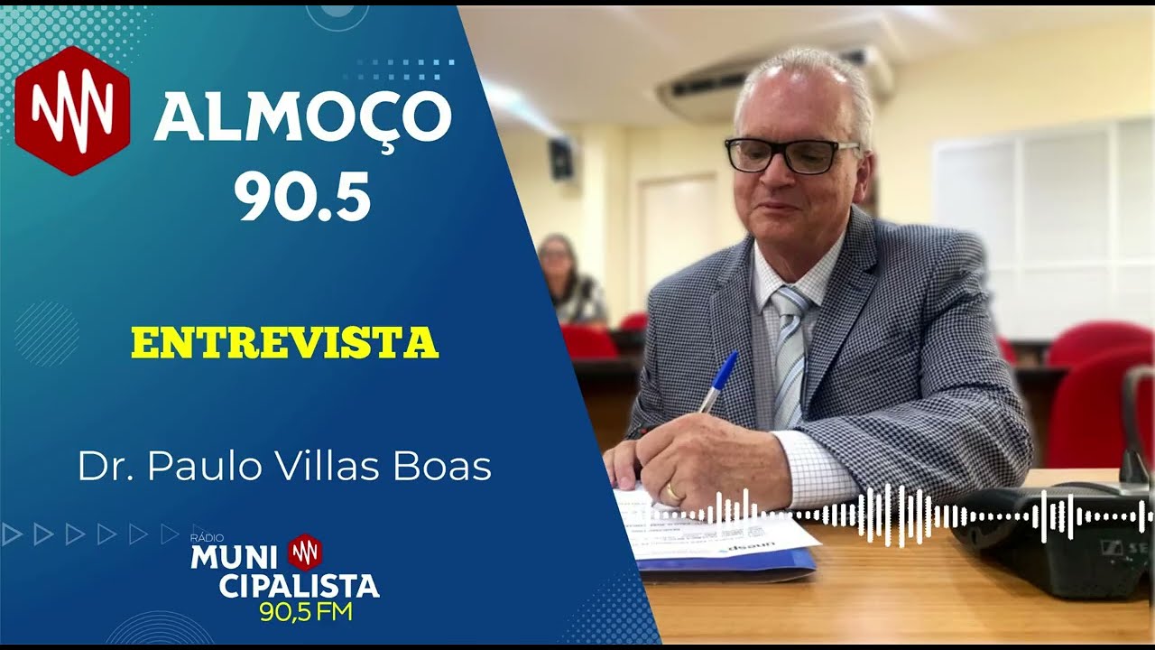 Almoço 90.5 - entrevista Dr. Paulo Villas Boas - Estudo sobre longevidade