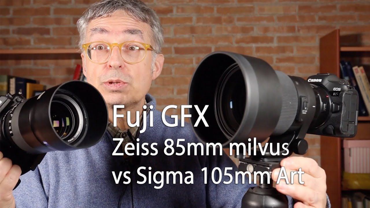 Fuji GFX comparativa  Sigma 105mm Art vs Zeiss 85mm milvus