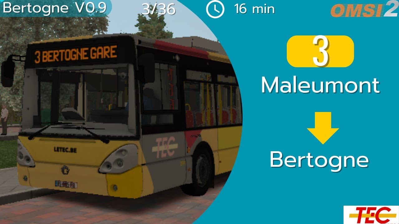 3: Maleumont à Bertogne | Carrière suivie sur Bertogne | 3/36| OMSI 2