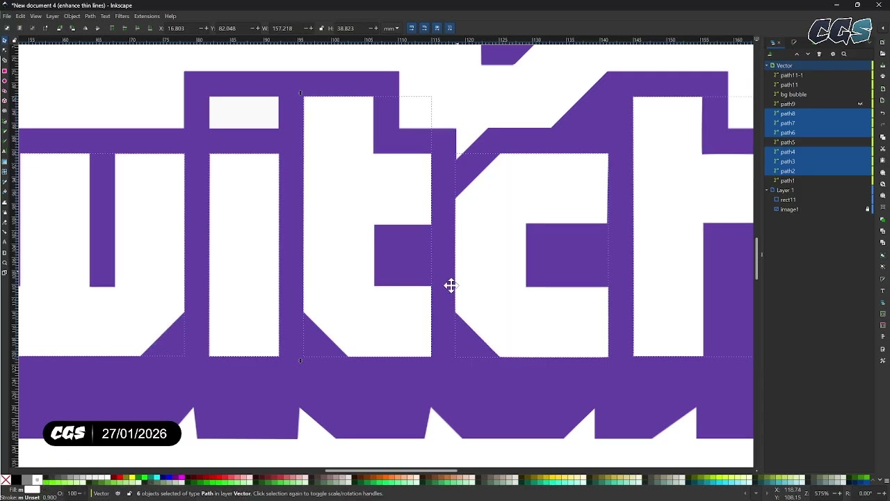 Tutorial: Tracing Twitch logo using Inkscape - easy!