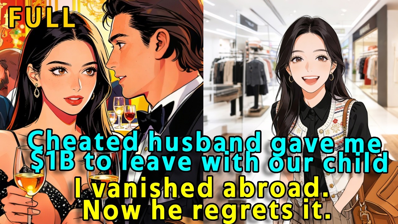 Cheated husband gave me $1B to leave with our child. I vanished abroad. Now he regrets it.