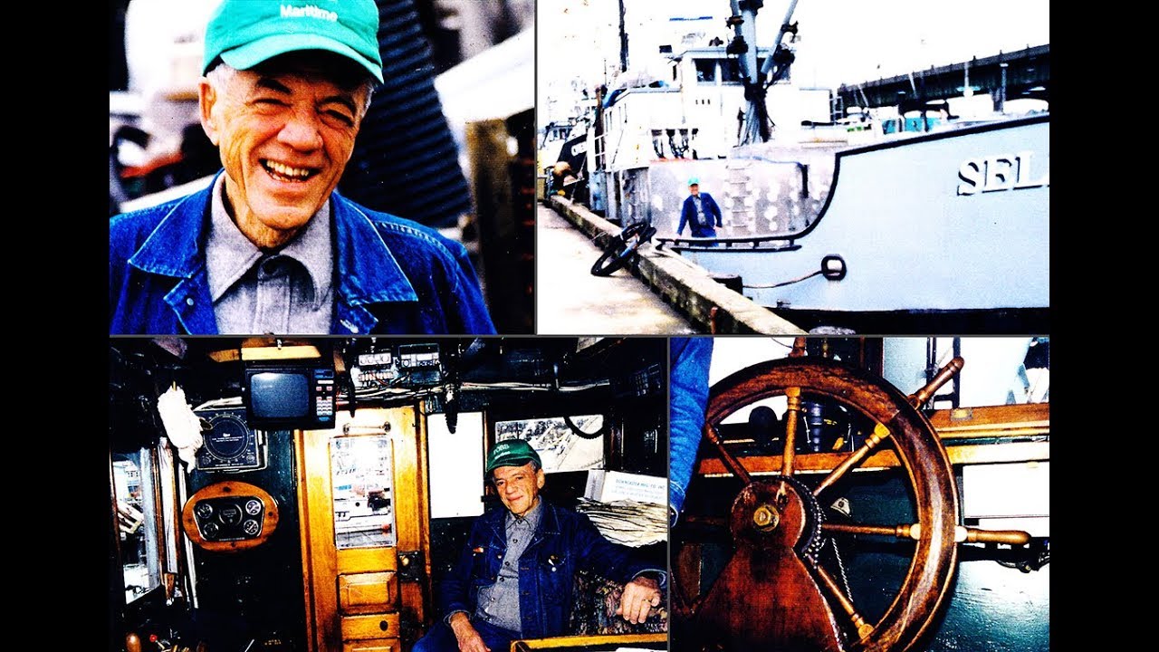 Bill Asbury crewing on the fishing tender Seldovia in Alaska 1997