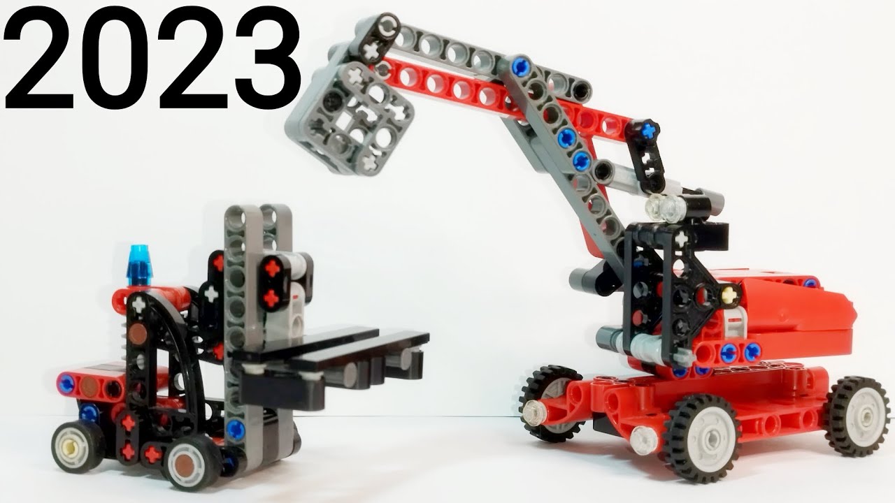 Обзор НОВИНОК Lego Technic 42147-b Excavator, 30655 Forklift with Pallet