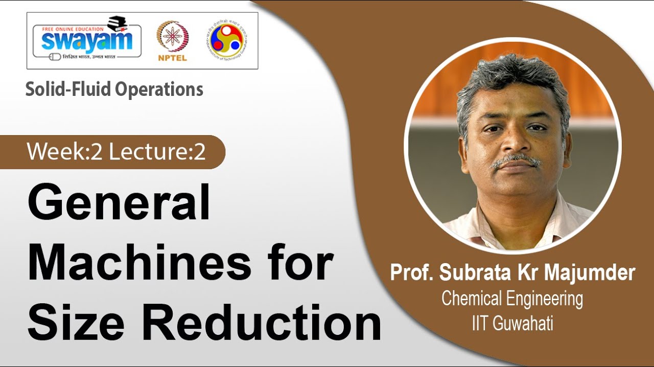 Lec 5: General Machines for Size Reduction