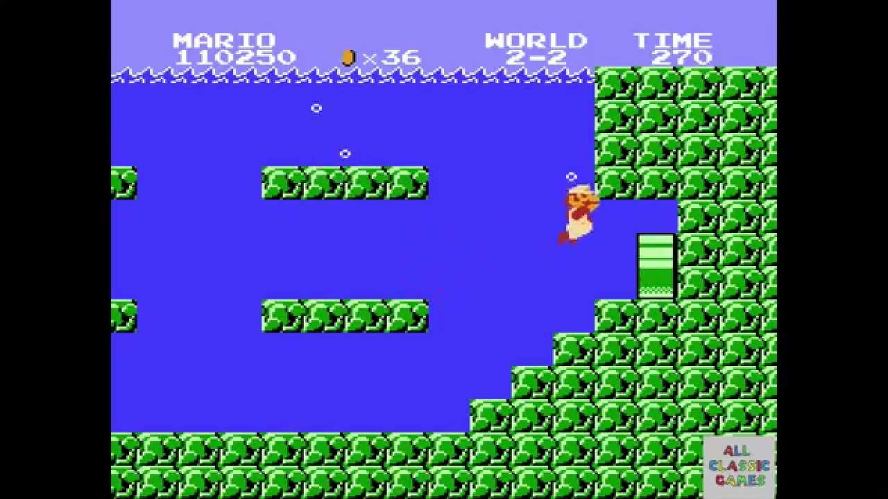 Super Mario Bros. - NES: Nivel 2-2 (HD) Gameplay
