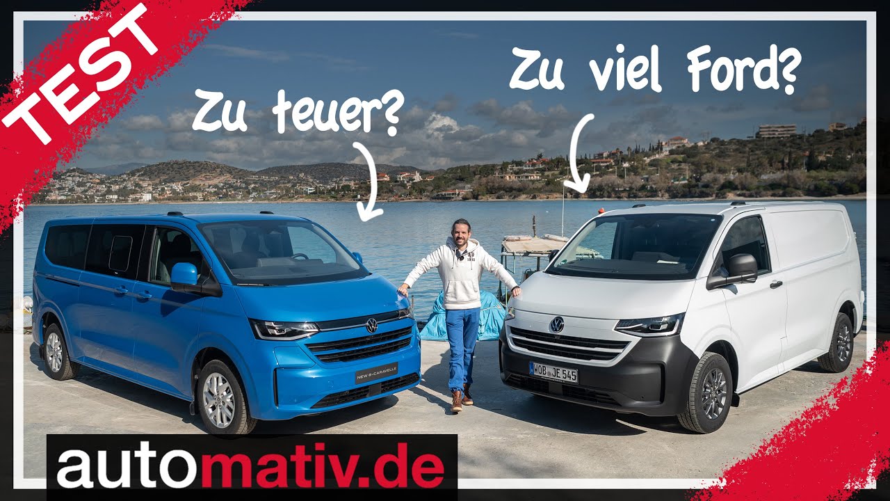 Mehr Bulli als gedacht? Neuer VW Transporter T7 und Caravelle auf Ford-Basis im ersten Test!
