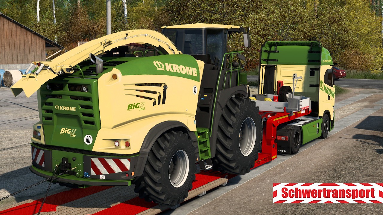 ETS2 SCHWERTRANSPORT - Krone BIG X 1180 Feldhäcksler [3021] EURO TRUCK SIMULATOR 2