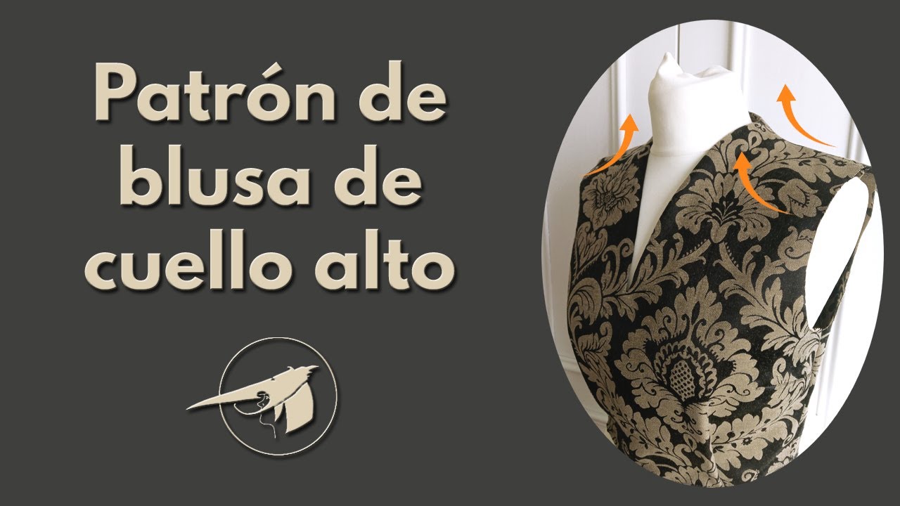 Cómo hacer un patrón para blusa o vestido de cuello alto