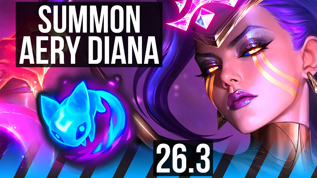 DIANA vs FIZZ (MID) | Summon Aery | KR Master | 26.3