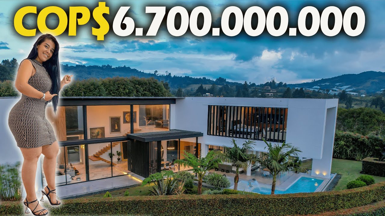 Exclusiva casa moderna en Medellín las Palmas USD$1,700,000 / COP$6.700mm