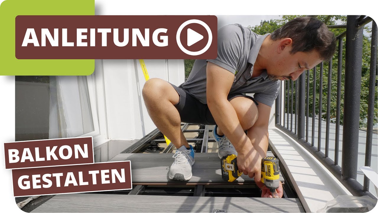 Balkon gestalten mit WPC Terrassendielen