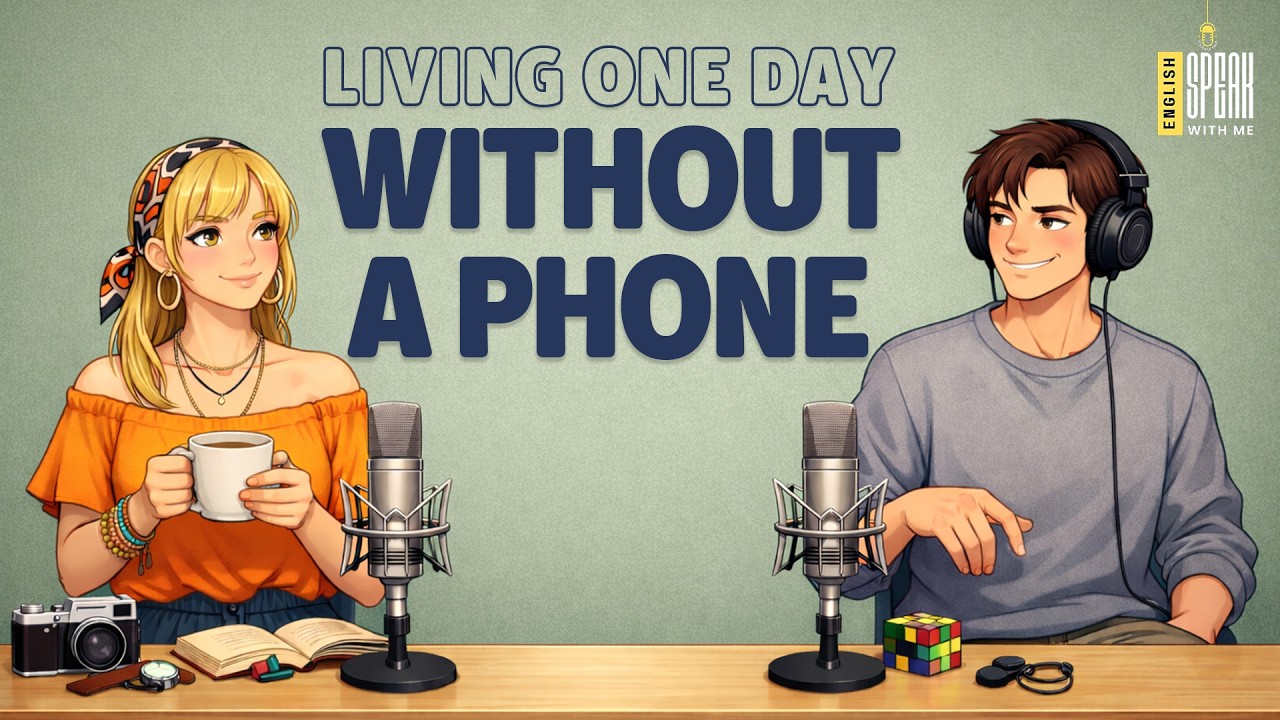 Living One Day Without a Phone | Easy English Podcast