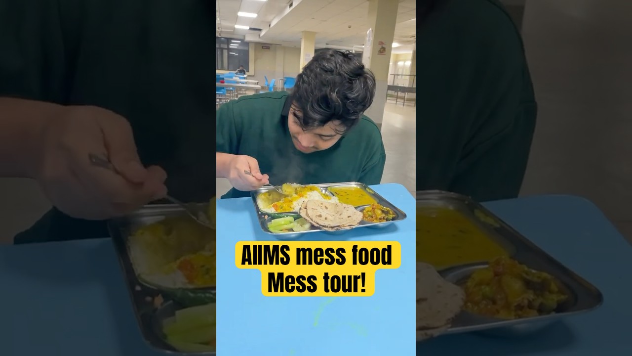 AIIMS mess tour | AIIMS mess food worst mess ever? 🤮 AIIMS mess fees #aiims #mess #mbbs #neet #tour