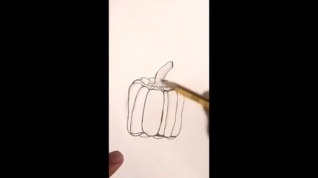 How to draw Bell Pepper|Drawing Bell Pepper|#easy #short #Byzeet Art