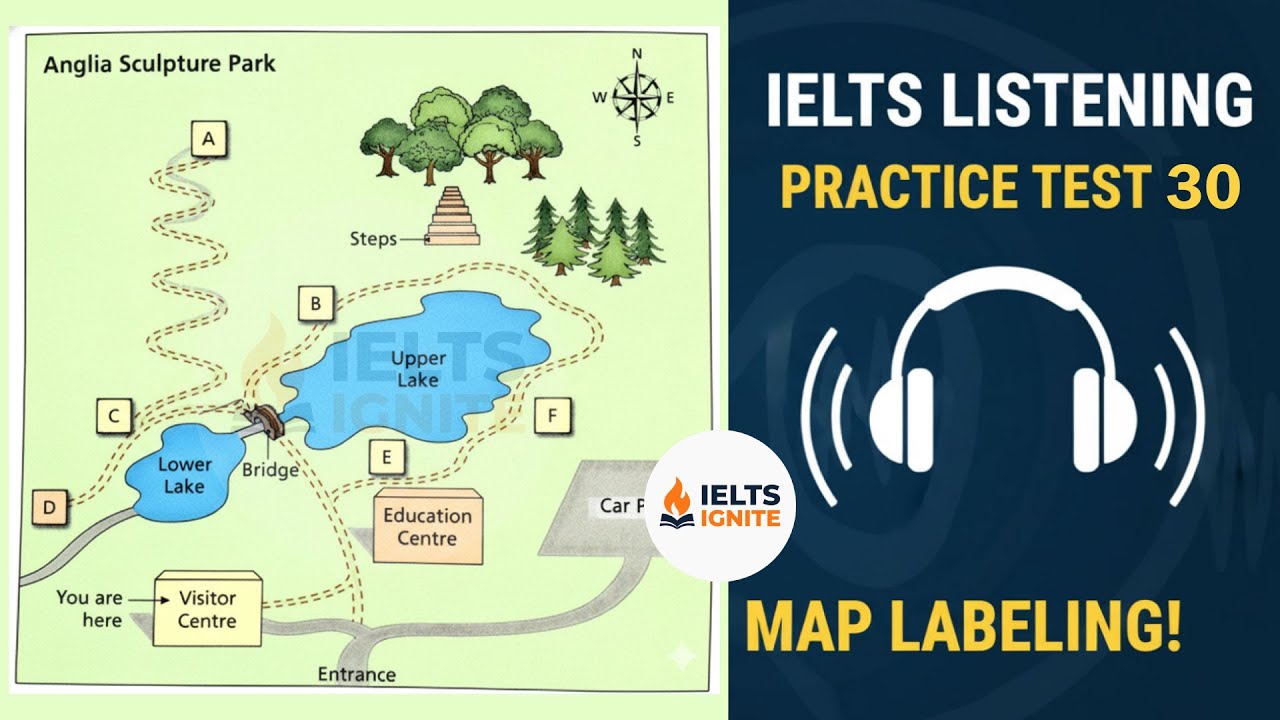 IELTS Listening Map Practice Test 30 | IELTS Listening Practice 2025