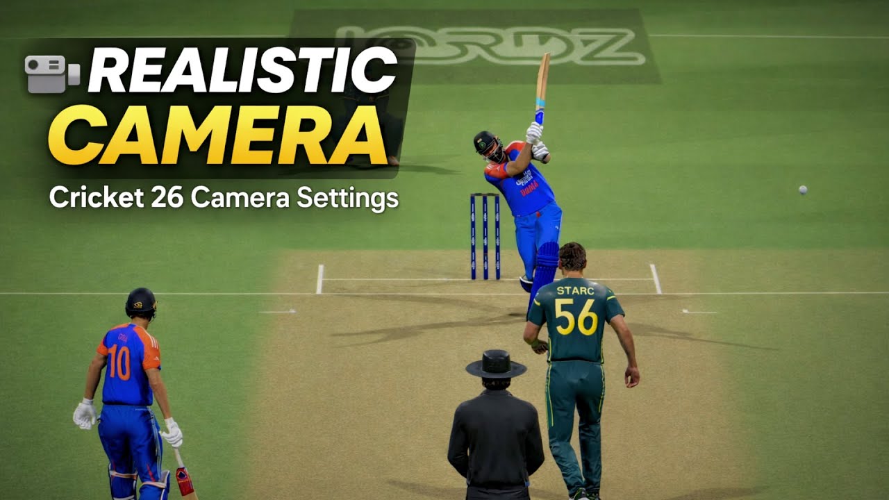 Cricket 26 BEST Camera Settings 🎥🔥 | Realistic & Immersive Gameplay