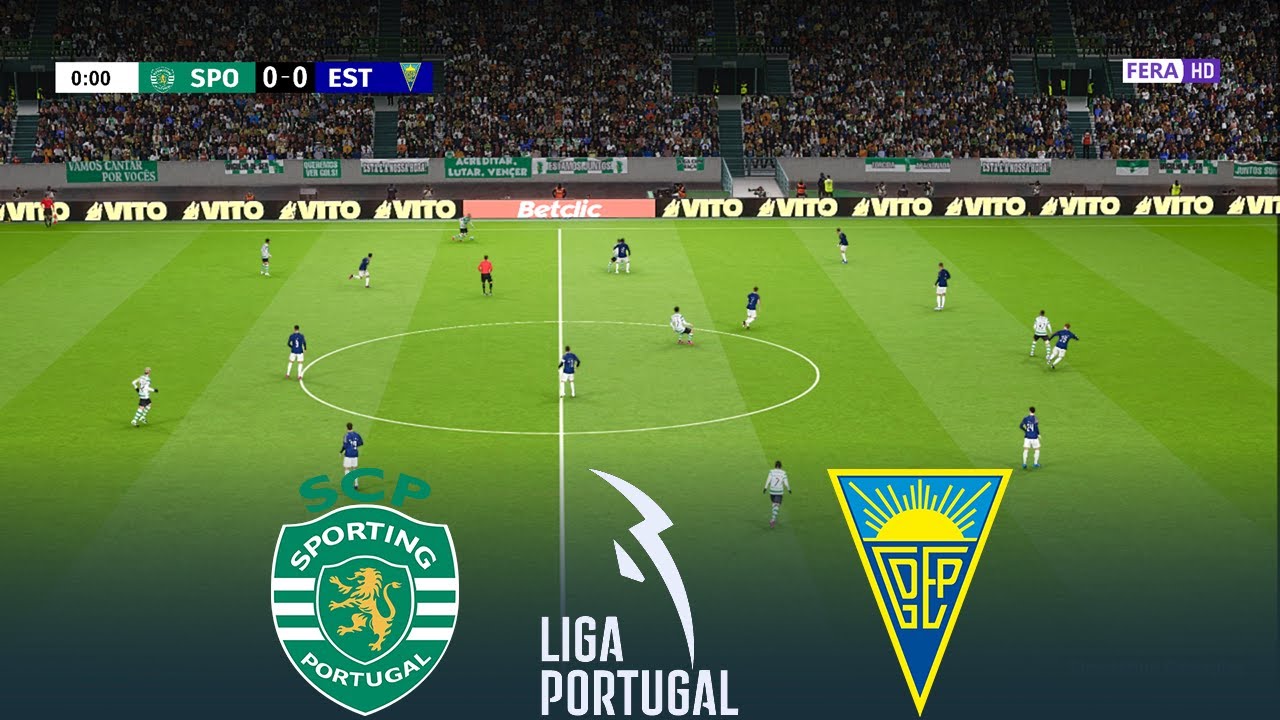 SPORTING vs ESTORIL Live | Liga Portugal 2026 | 27 February 2026 | Simulation PES 2021 Gameplay