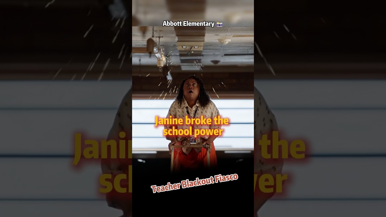 The most chaotic power outage in Abbott Elementary 🤣 #abbottelementary #movie #tvshow #funny