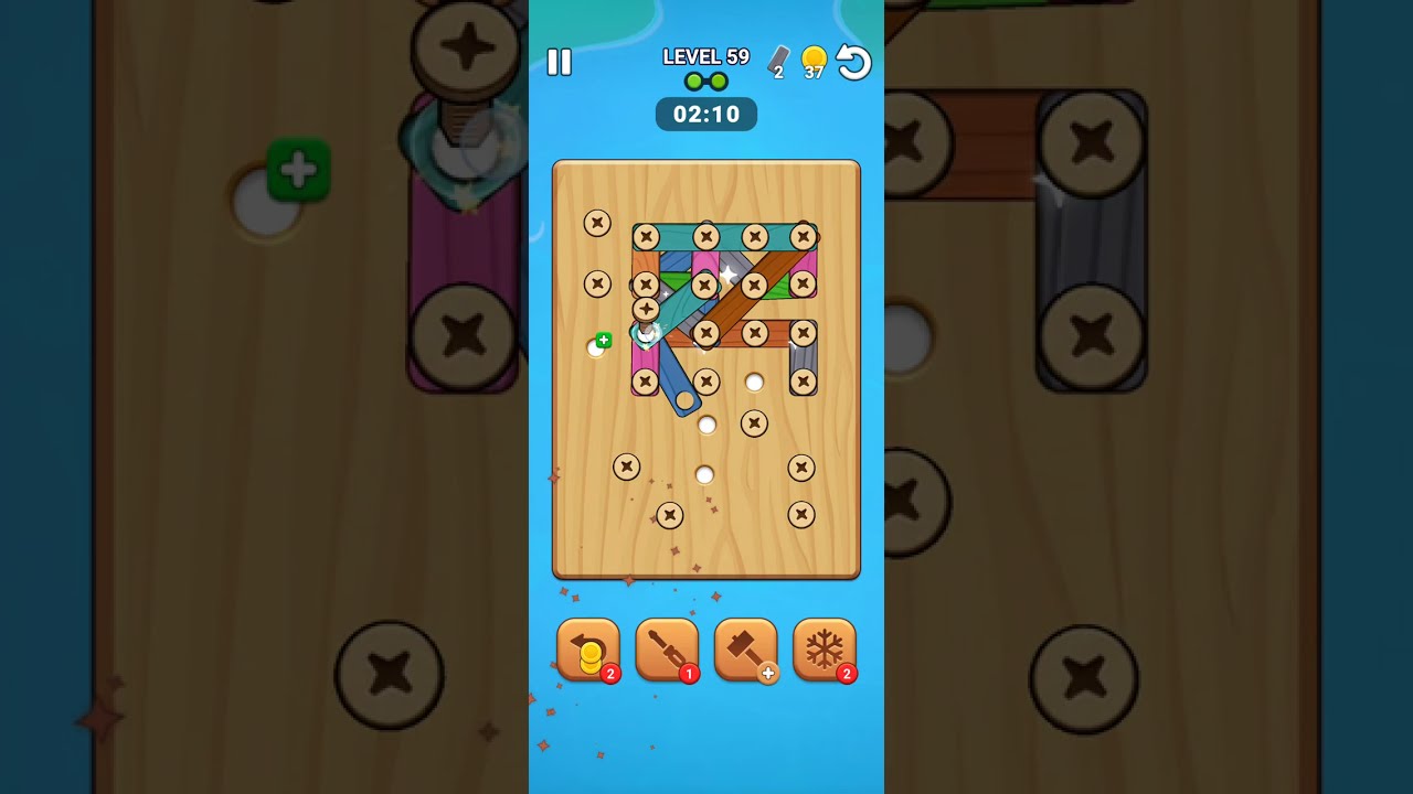 Wood screw puzzle - Level 59