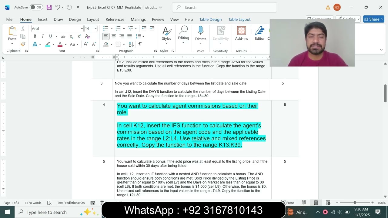 Exp25_Excel_Ch07_ML1_RealEstate  | Excel Chapter 7 Grader Mid-Level 1 - Real Estate Company | ML1