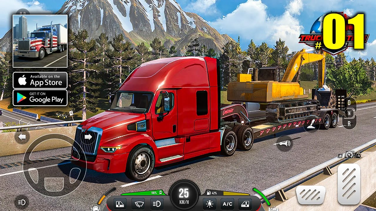 Truck Masters: World Simulator Gameplay Walkthrough Part 1 - First Trip (Android, iOS)