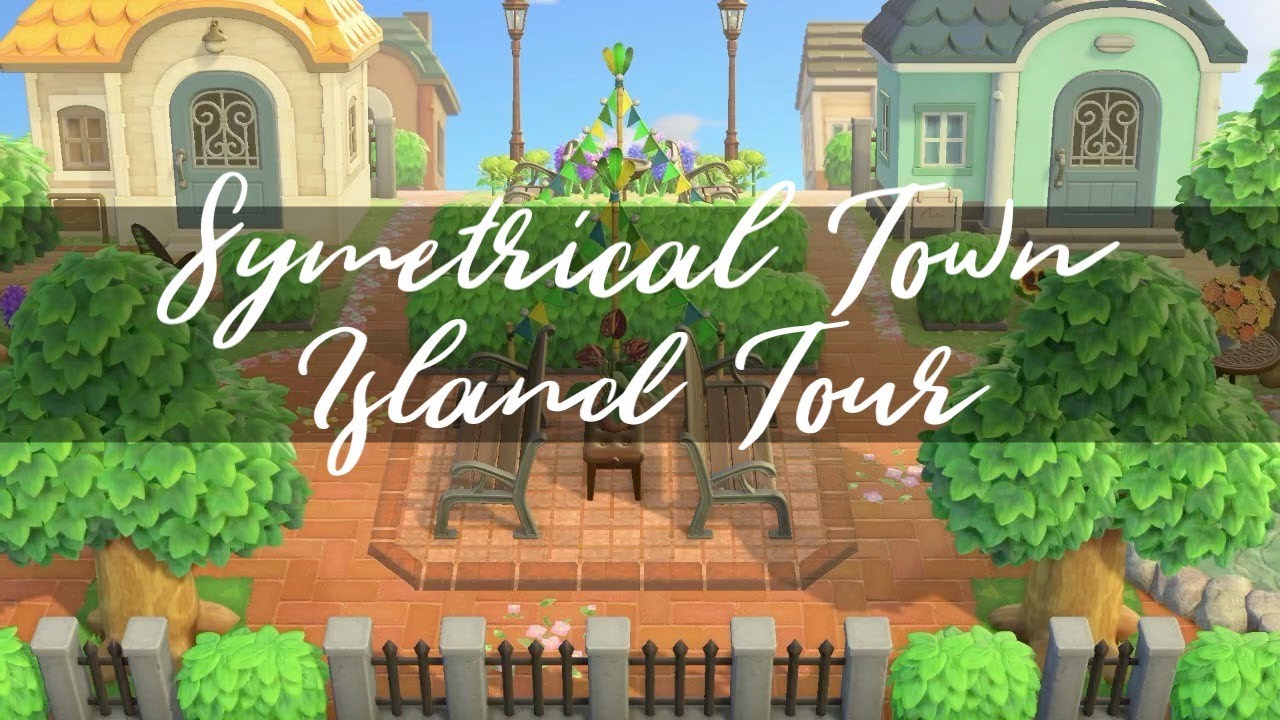 Elegant + Symmetrical Town Island Tour | Animal Crossing New Horizons