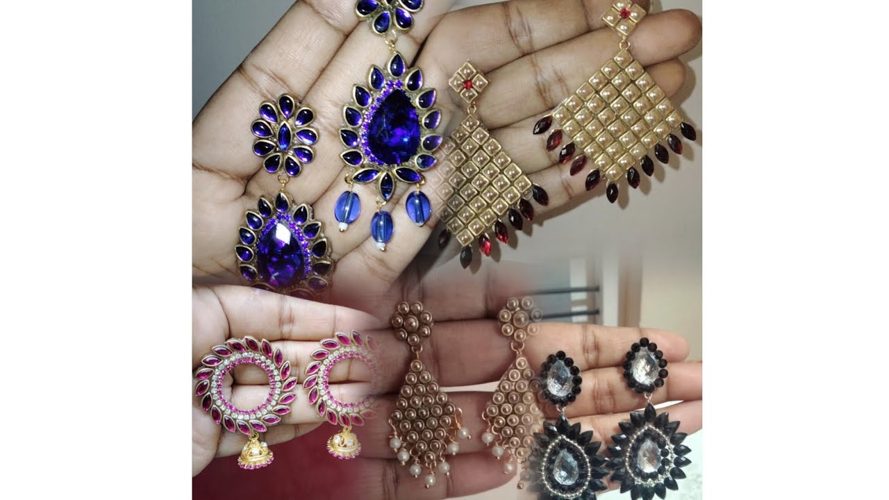 5 different diy earrings making at home#trending #handmadeseller#viral#diy #diyjewellerymakingathome