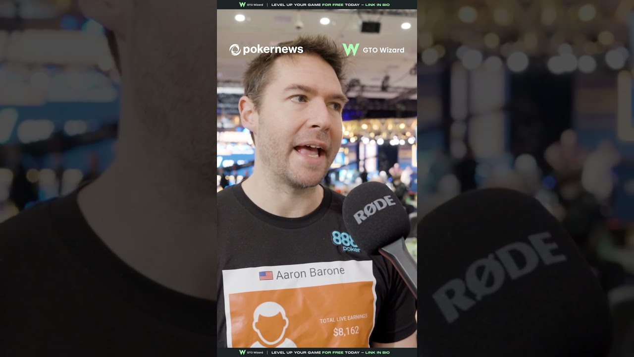 🎤 888Poker's Aaron Barone on Day 5 of WSOP Main Event and that Hendon Mob Shirt from Allen Kessler
